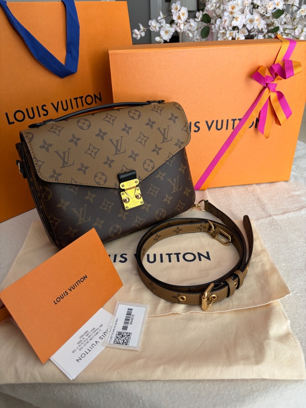 Louis Vuitton Pochette Métis Reverse Monogram Crossbody Bag (all inclusive)